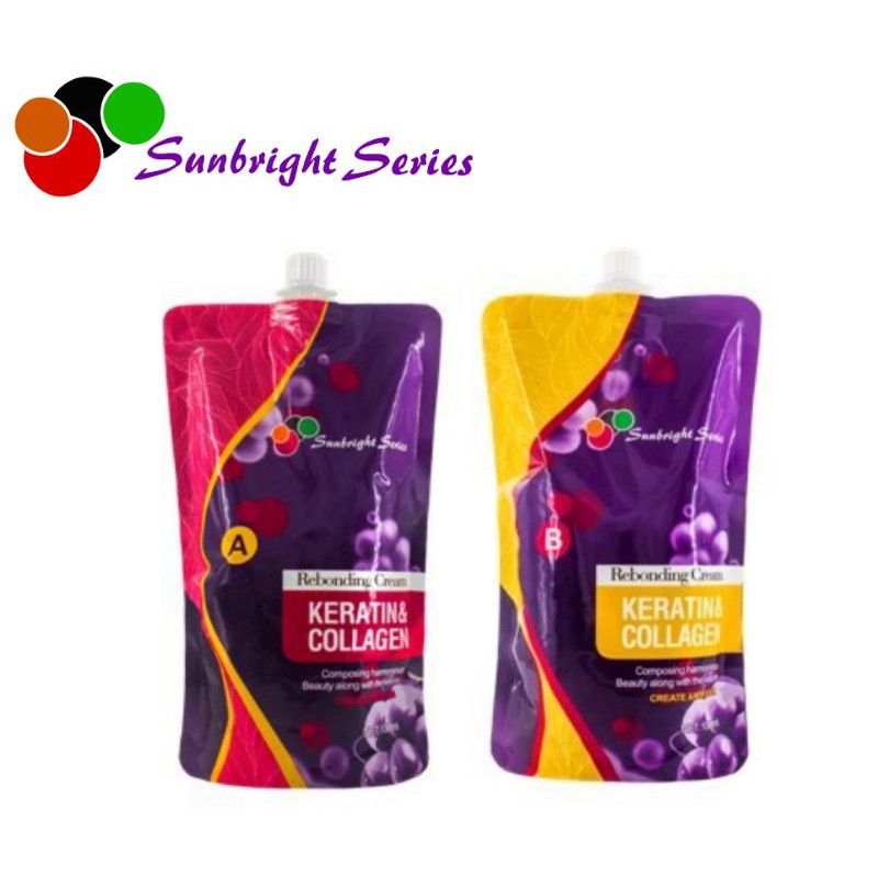 Sunbright Series Rebonding Hair Straightening Cream Keratin & Collagen SBST 001 1000 ml