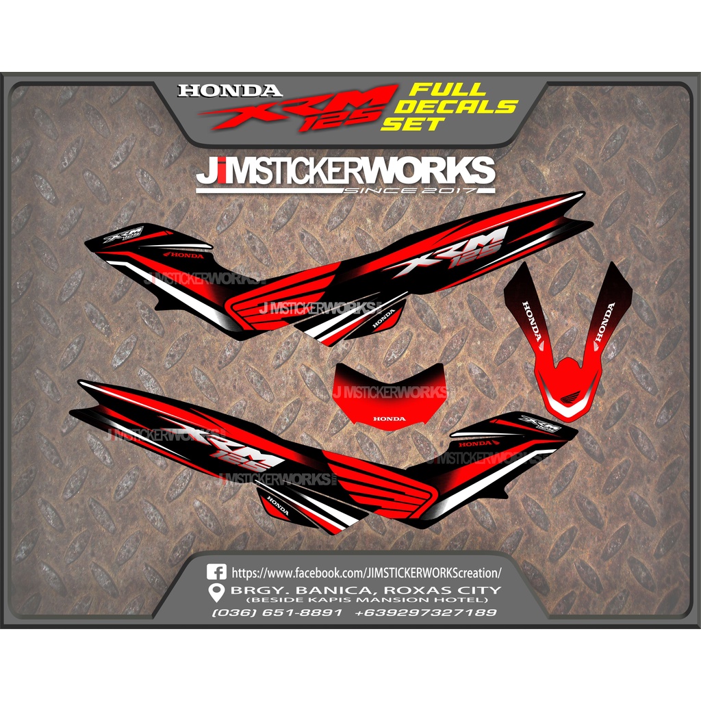 HONDA XRM 125 (FULL DECALS SET) Shopee Philippines