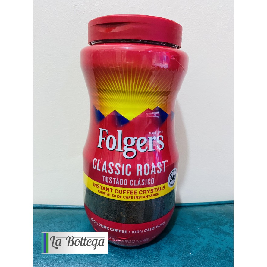 Folgers Classic Roast Instant Coffee 453g (1 lb) Shopee Philippines