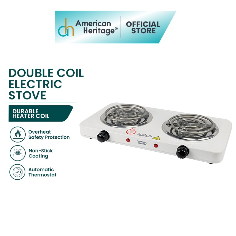 hot saleAmerican Heritage Double Coil Electric Stove HEED6009 Shopee