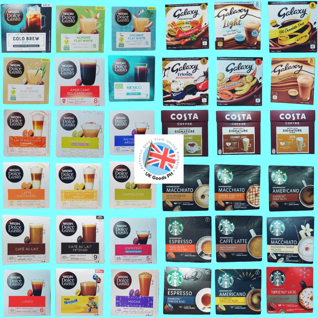 Starbucks and Nescafe Dolce Gusto Pods Capsules presyo ₱245