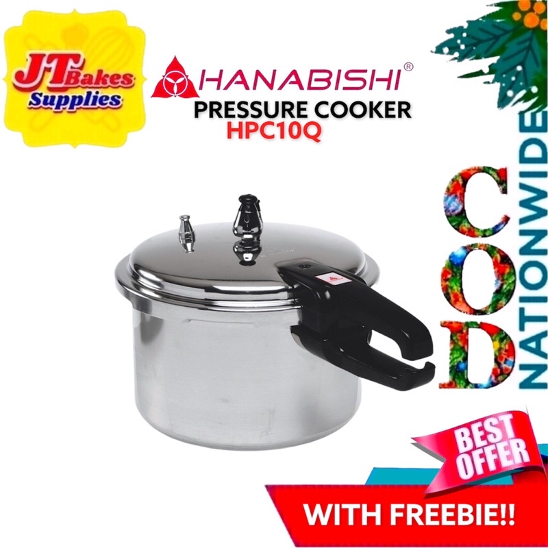 Hanabishi Pressure Cooker 10 Quarts HPC10Q with Freebie Shopee