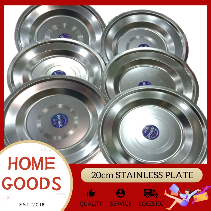Home Goods Plates Stainless Deep Plate Stainless Steel Stainless Steel