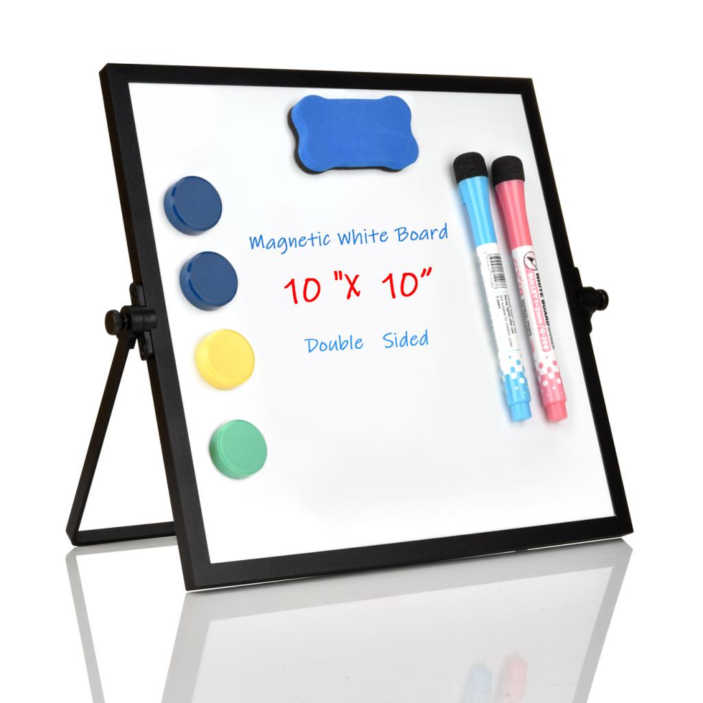 Small White Board 10"X10" DoubleSided Whiteboard Mini White Board Home Office Supplies