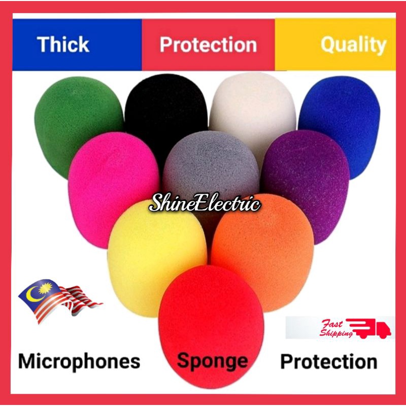 Microphone Cover Mic Sponge Foam Anti Noise Voice Wind Sound