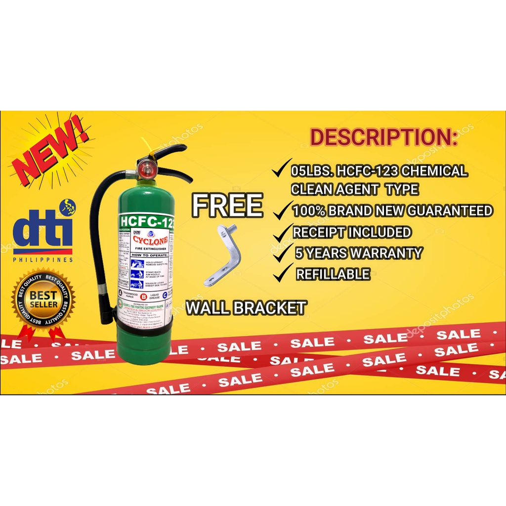 5 lbs. HCFC123 Fire Extinguisher Brand New Shopee Philippines