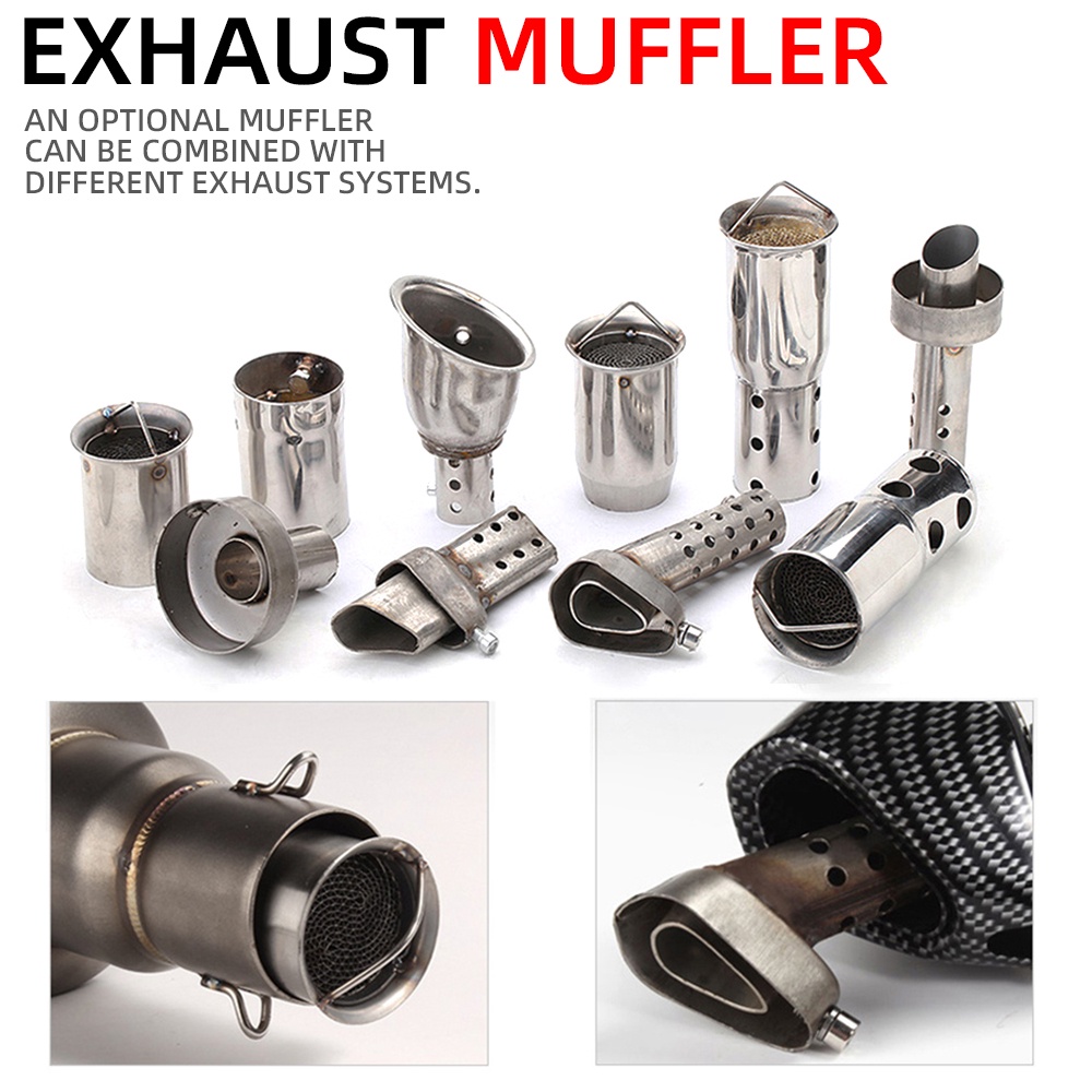 Universal Front Mid End Catalyst DB Killer for Motorcycle Exhaust Muffler Silencer Noise Sound