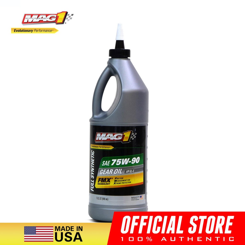 MAG 1 75W90 Full Synthetic GL-5 Gear Oil 1qt (946ml) | Shopee Philippines