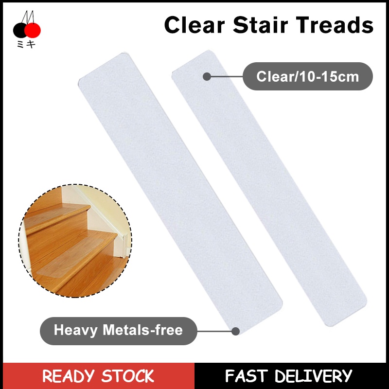 32 Inch NonSlip Stair Treads Tape Clear Carpet Stair Treads for Wooden