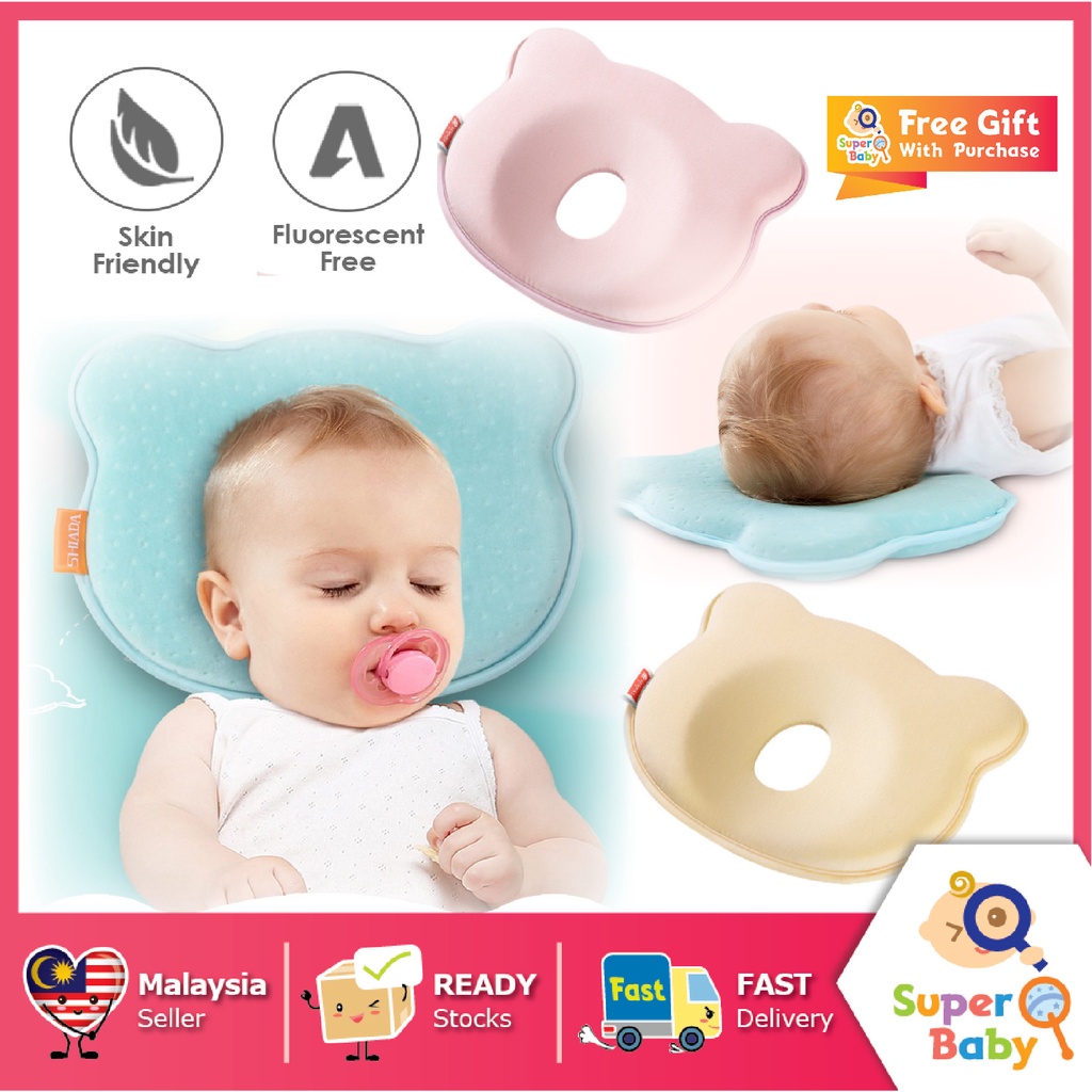 Baby Newborn Memory Foam Pillow Baby Round Head Shaping Pillow