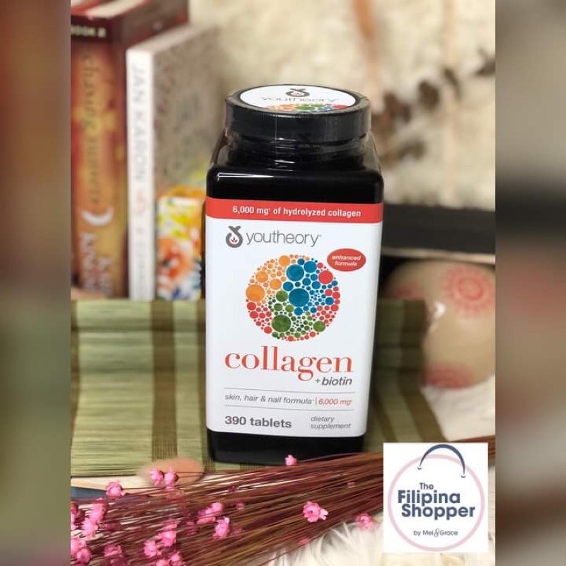 YouTheory Collagen + Biotin 390 tablets Expiration date 6/2024