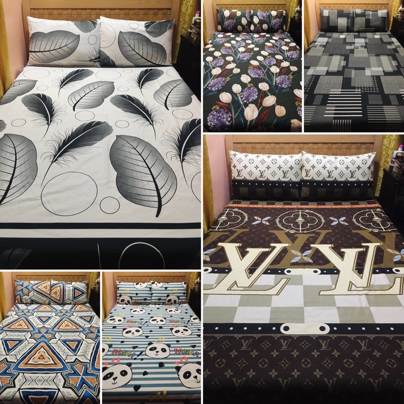 3in1 Beautiful CANADIAN COTTON BEDSHEET (set) Shopee Philippines