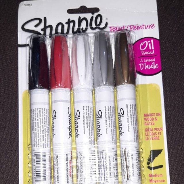 SHARPIE OIL BASED MARKERS MEDIUM POINT 5 colors in a pack Shopee