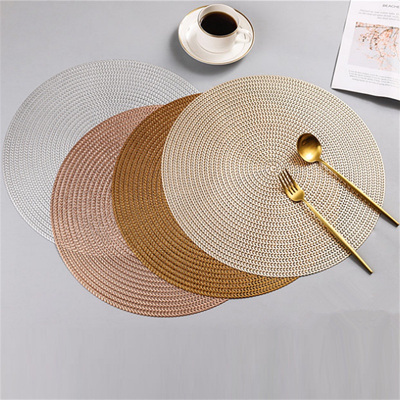 pvc gold placemats for dining table mat nordic luxury home placemat
