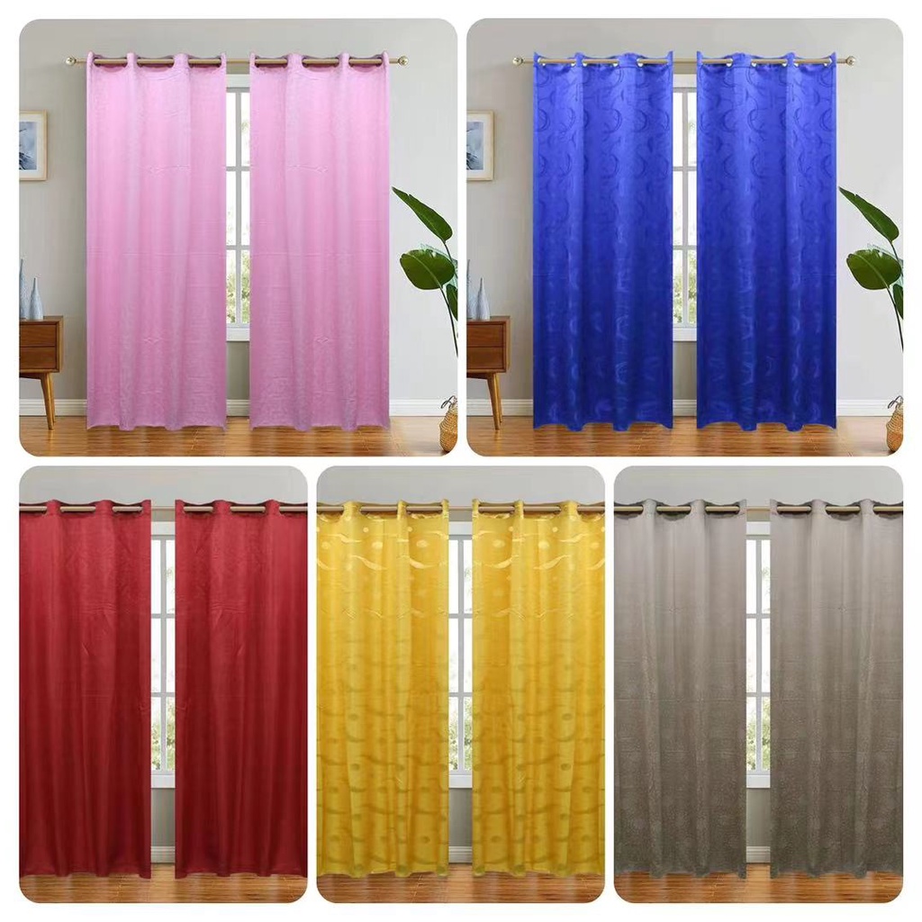2pcs luxury curtain fabrics jacquard for window curtains Brocade with