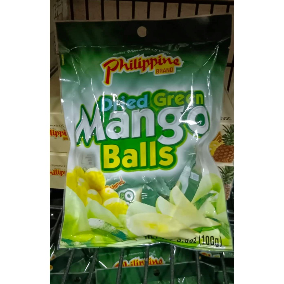PHIL BRAND DRIED GREEN MANGO BALLS 100G Shopee Philippines