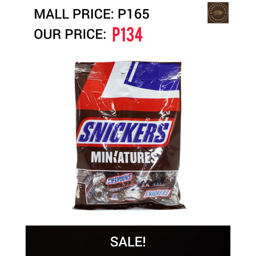 SUPER SALE! Snickers Miniatures 150g Shopee Philippines