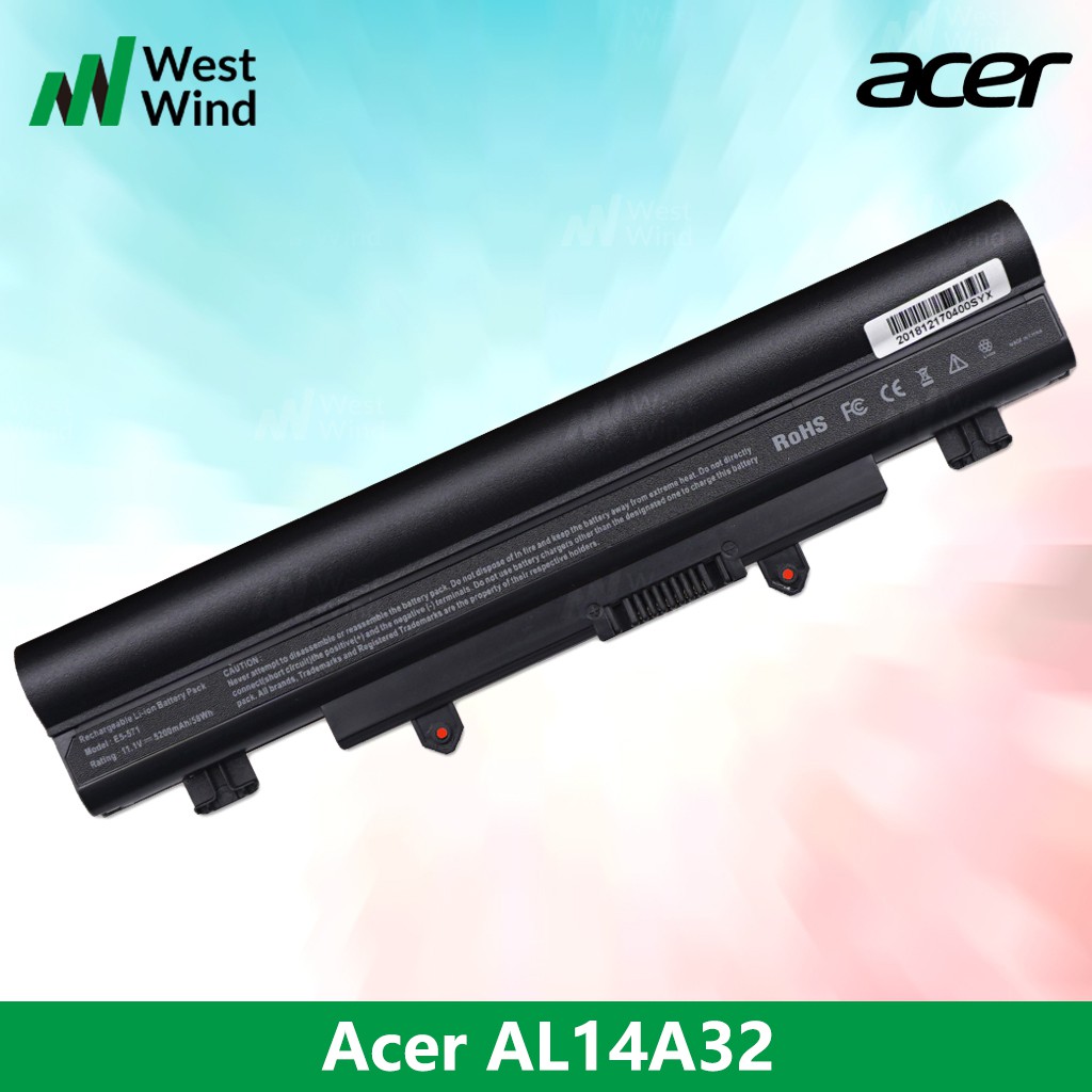 Battery for Acer Aspire Laptop AL14A32 E14 E15 E5411 E5421 E5521 E5