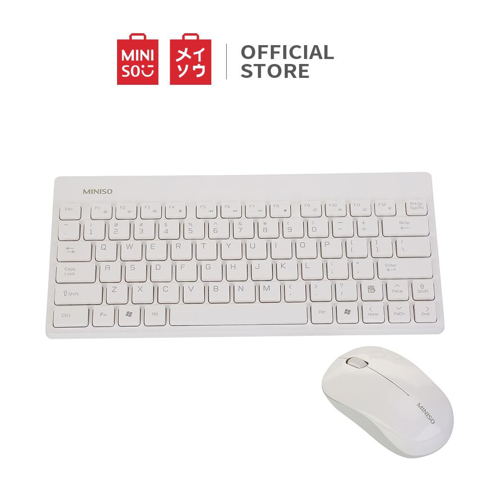 Miniso Wireless Mouse and Keyboard Set White/Grey and White/Mint