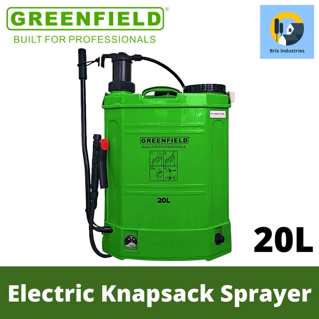 Greenfield 2 in 1 Electric Knapsack Sprayer 20L Capacity Rechargeable
