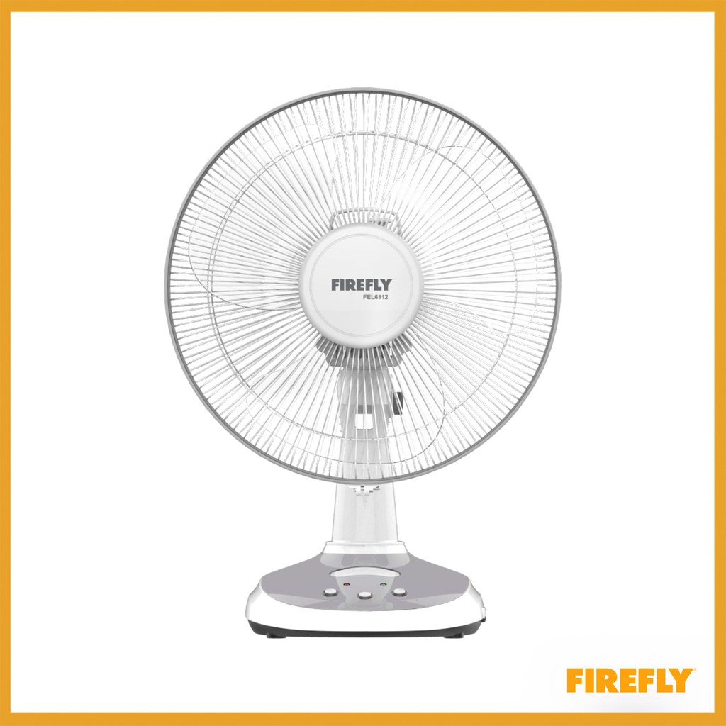 Firefly 12" Rechargeable Fan with Night Light FEL6112 Shopee