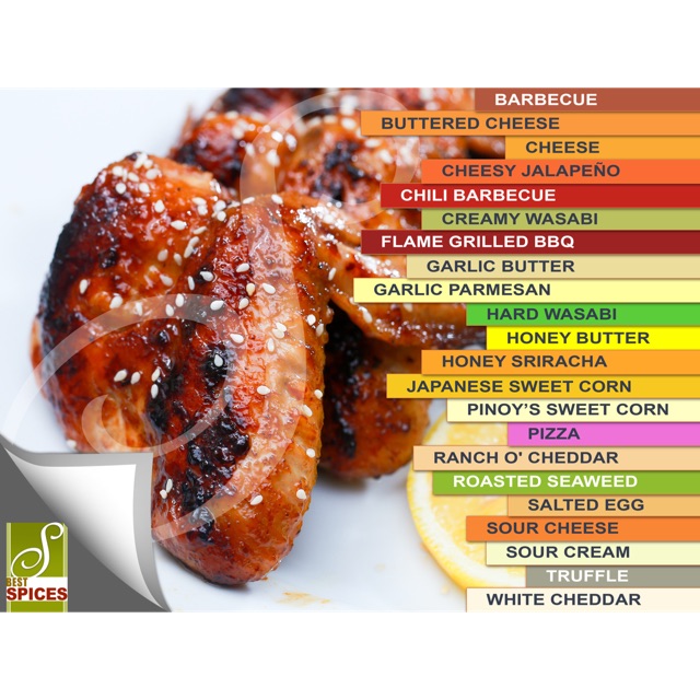 Chicken Wings best spices powder flavor barbecue cheese jalapeño
