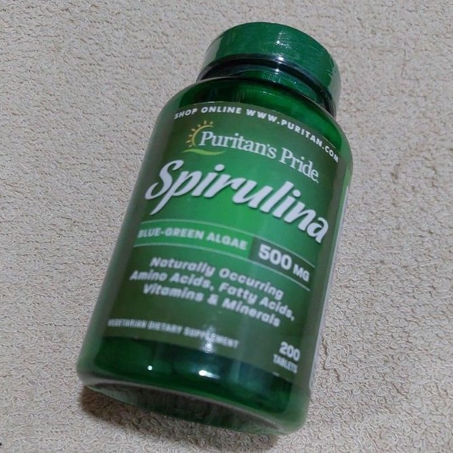 Puritan's Pride Spirulina [Blue Green Algae] 500mg (200 tablets