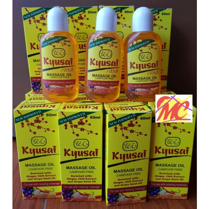 KYUSAI Massage Oil (Camphor free) Shopee Philippines