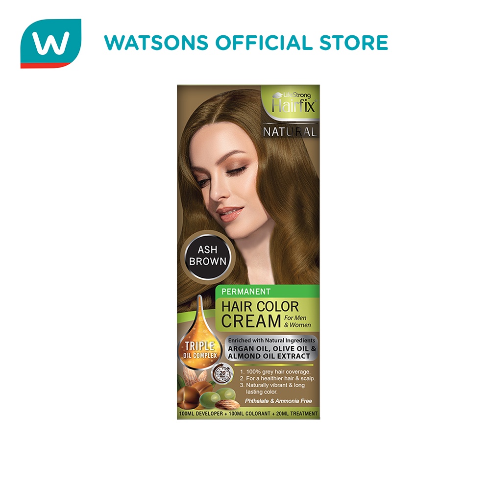 HAIRFIX Natural Hair Color Cream Ash Brown 200ML Shopee Philippines