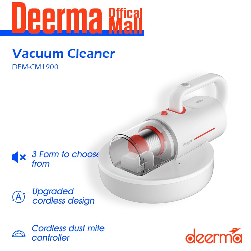 Deerma CM1900 Cordless Dust Mite Vacuum Cleaner UV Sterilizer
