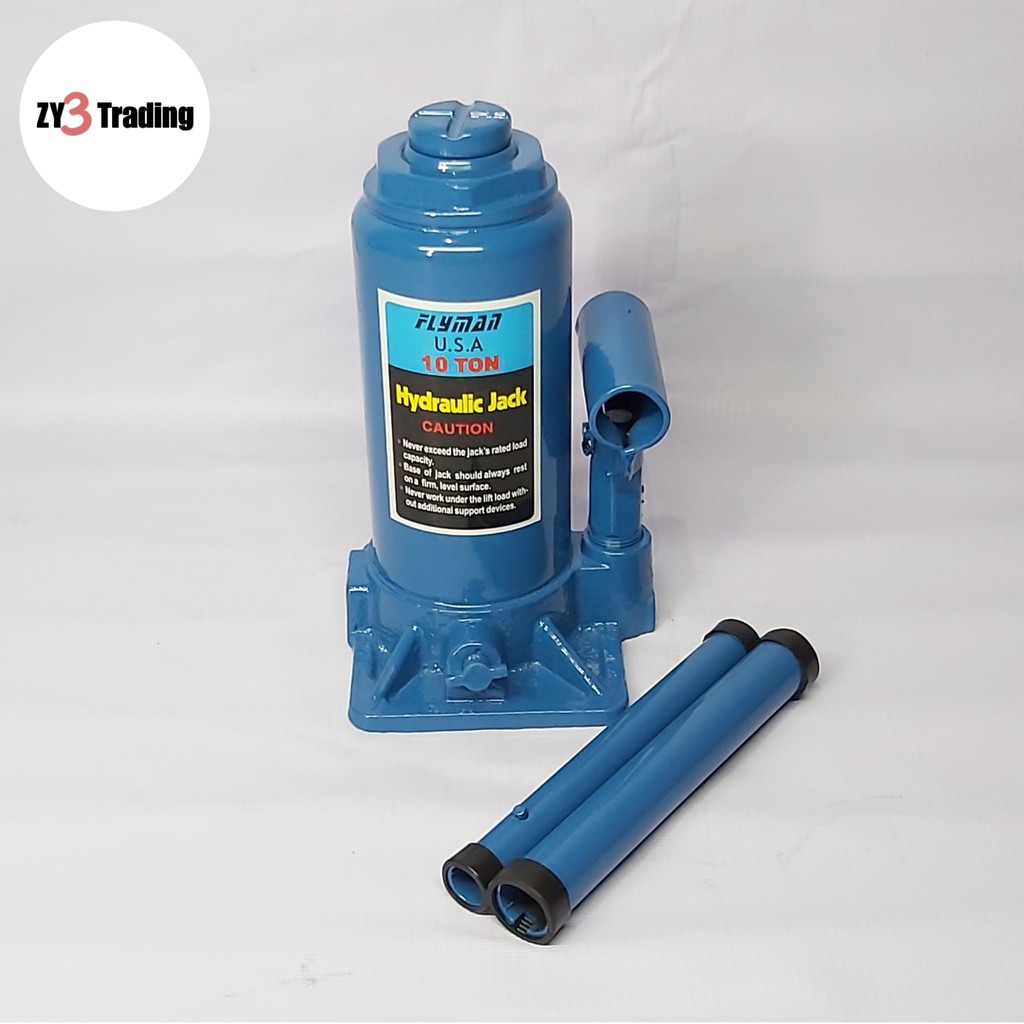 Flyman Hydraulic Jack (Bottle Type) 10 tons Shopee Philippines