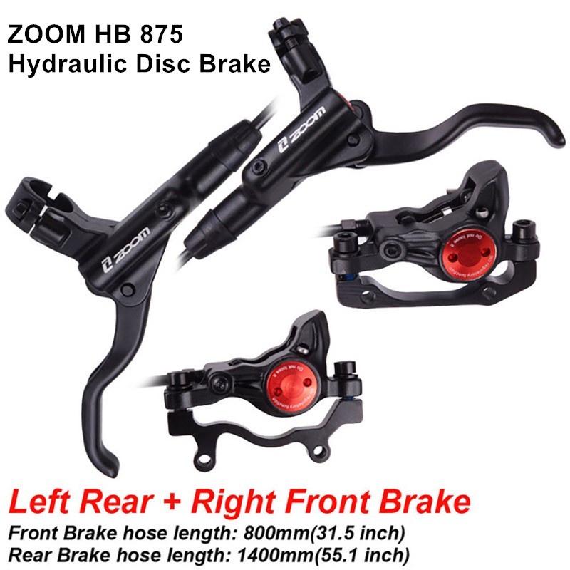 ZOOM HB 875 Hydraulic Brake Lever Front 800/ Rear 1400 mm for MTB