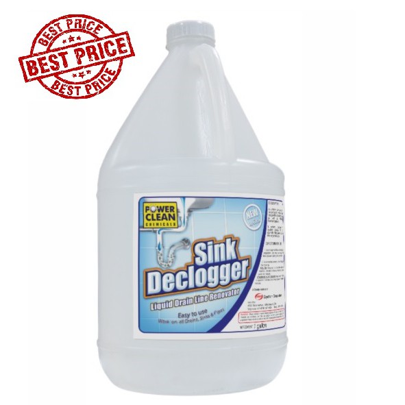 BEST PRICE Heavy Duty Sink &amp; drain Declogger 1 GALLON Concentrated