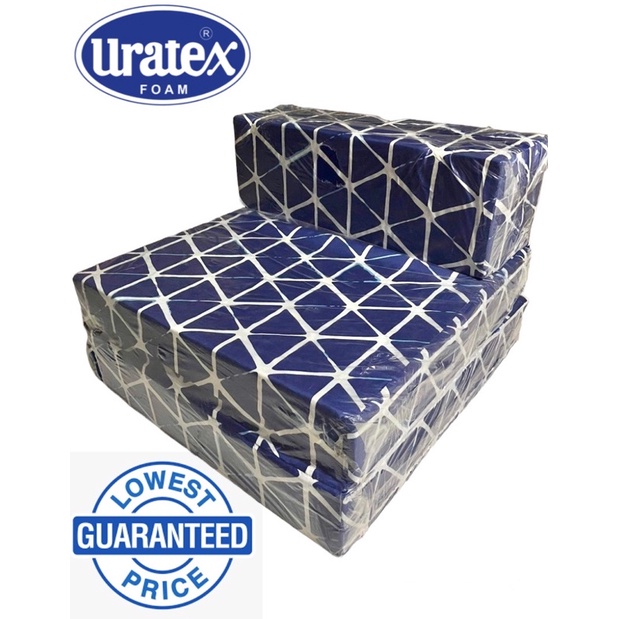 Single Sofa bed Blue (uratex) Shopee Philippines