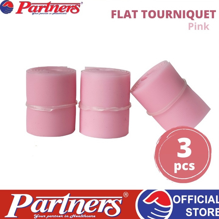 PARTNERS RUBBER FLAT TOURNIQUET 3 PIECES (PINK) Shopee Philippines