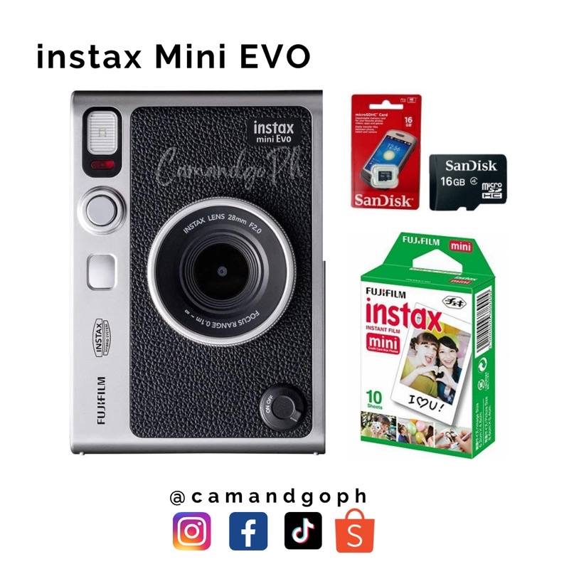Instax Mini EVO camera with Free Film and SD Card Shopee Philippines