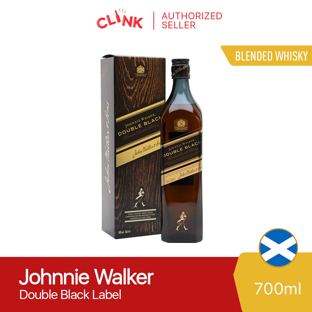 Johnnie Walker Double Black Label 700ml Blended Scotch Whisky Shopee