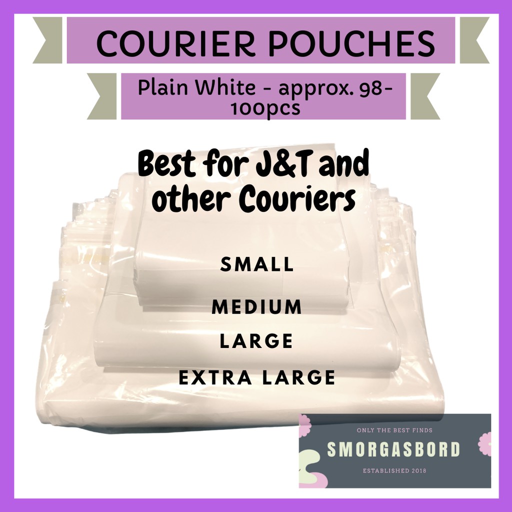Courier Pouches Plain White Best for J&T Express and