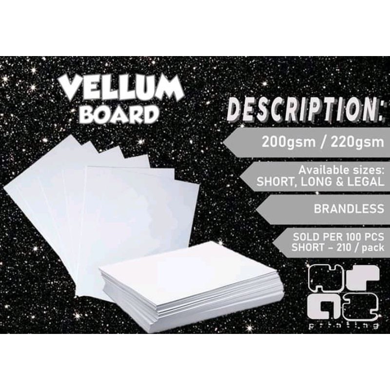 VELLUM BOARD 230 GSM Shopee Philippines