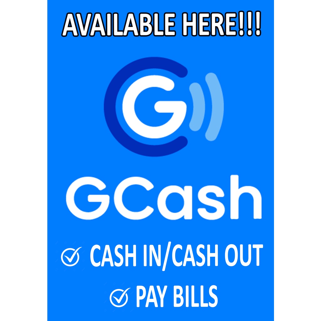 Gcash Laminated Signage A4 Shopee Philippines
