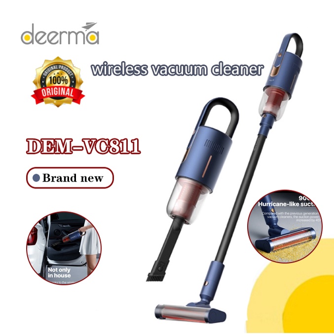 2022 New Deerma VC811 Cordless Vacuum Cleaner AutoVertical Handheld Stick Aspirator Vacuum