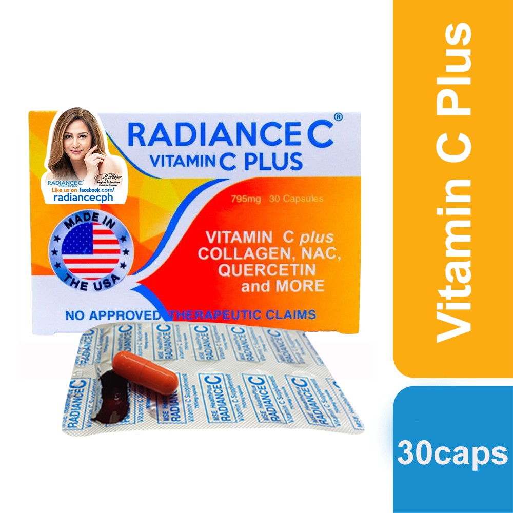 RADIANCE C Vitamin C Plus x 30 capsules Shopee Philippines