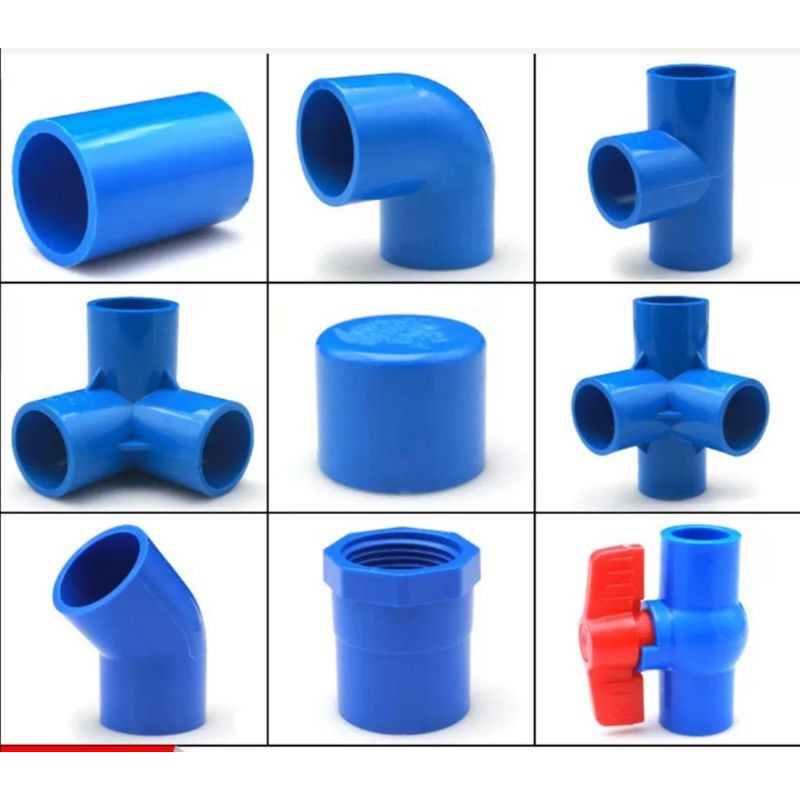 PVC Blue fittings 1/2,3/4,1（Elbow,Elbow45deg,Tee,Coupling, Male adptor