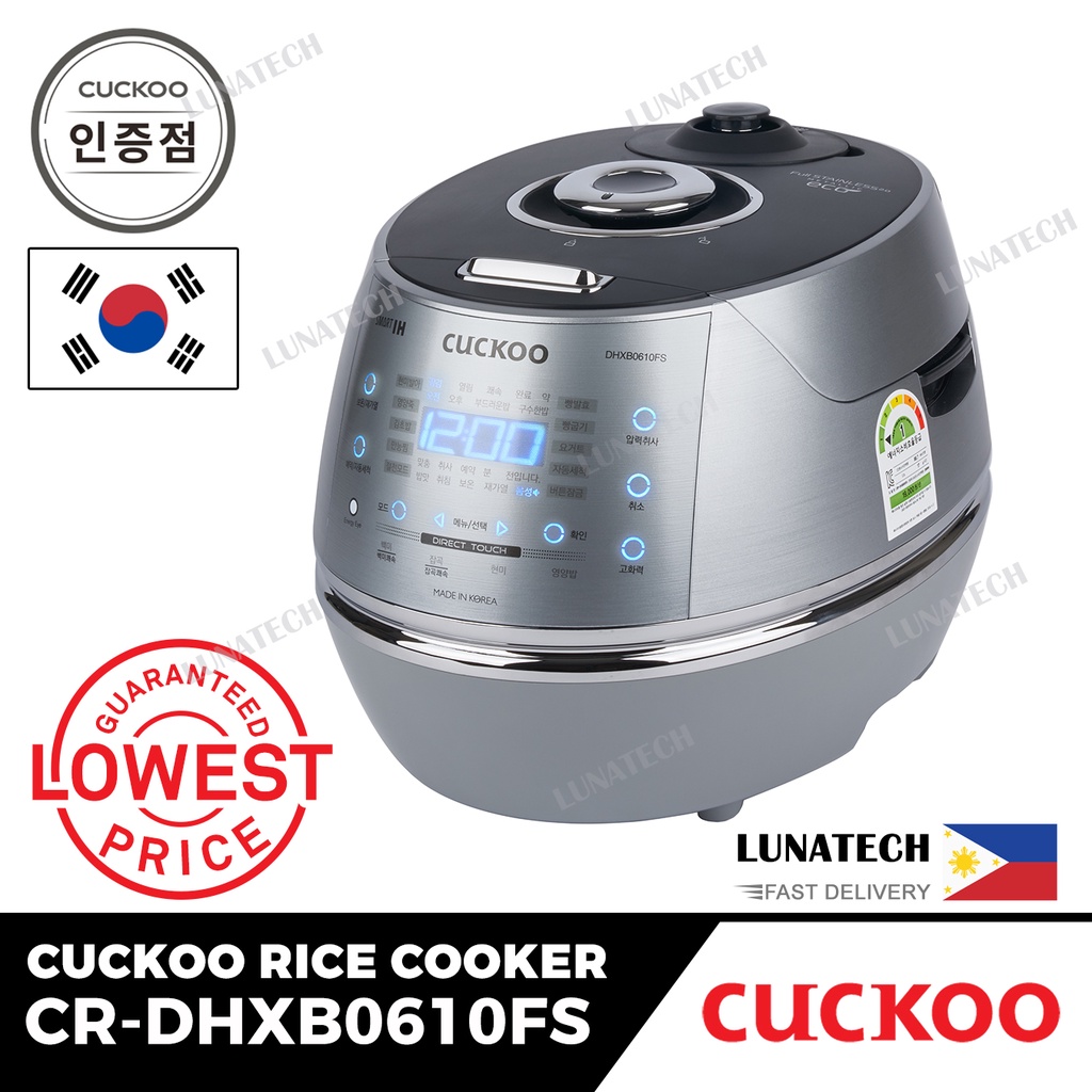 Cuckoo 6Cup Induction Heating Pressure Rice Cooker In Dark, 60 OFF