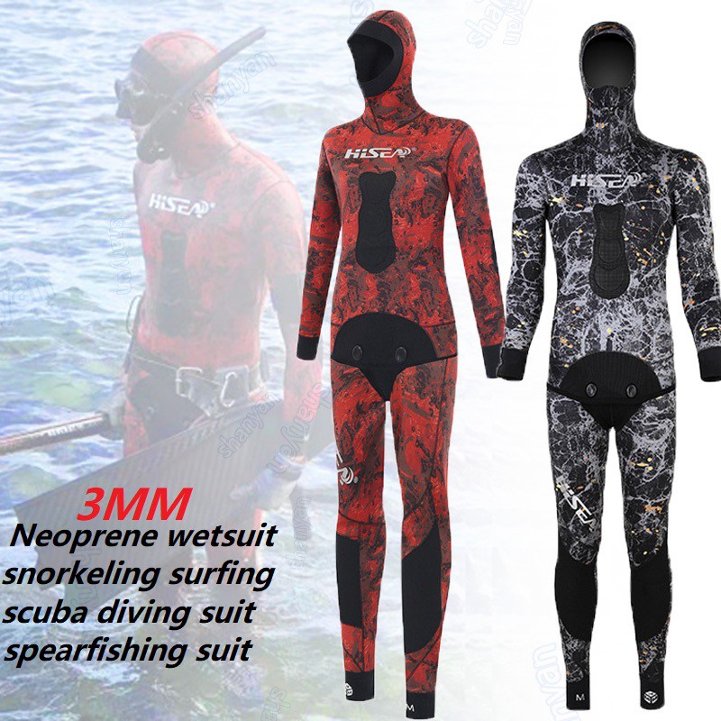 Hisea 3MM Japanese yamamoto open cell wetsuit scuba diving suit