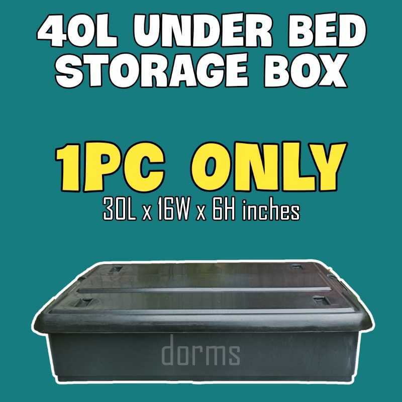 40Ltrs Under Bed Storage Box/Big Cat Litter Box/storage bin Shopee