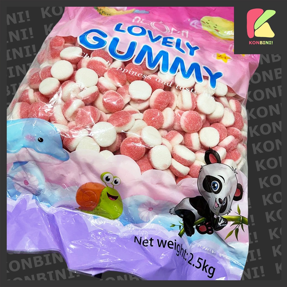 POCHI GUMMIES 2.5 KGS, Kutkutin Candies Gummy Strawberry Cream Potchi