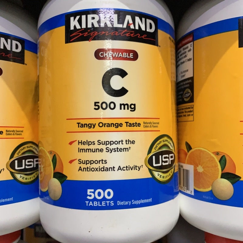 Kirkland Vitamin C 500 mg chewable tablets.onhand original from Costco