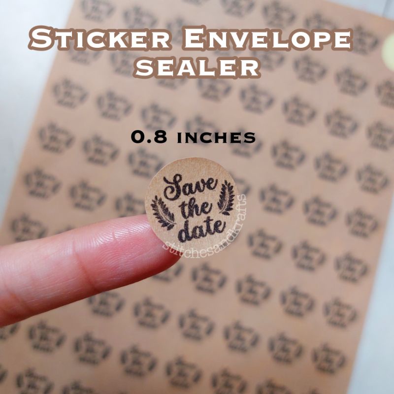 Sticker Envelope Sealer Wedding Invitation Baptismal Birthday Shopee