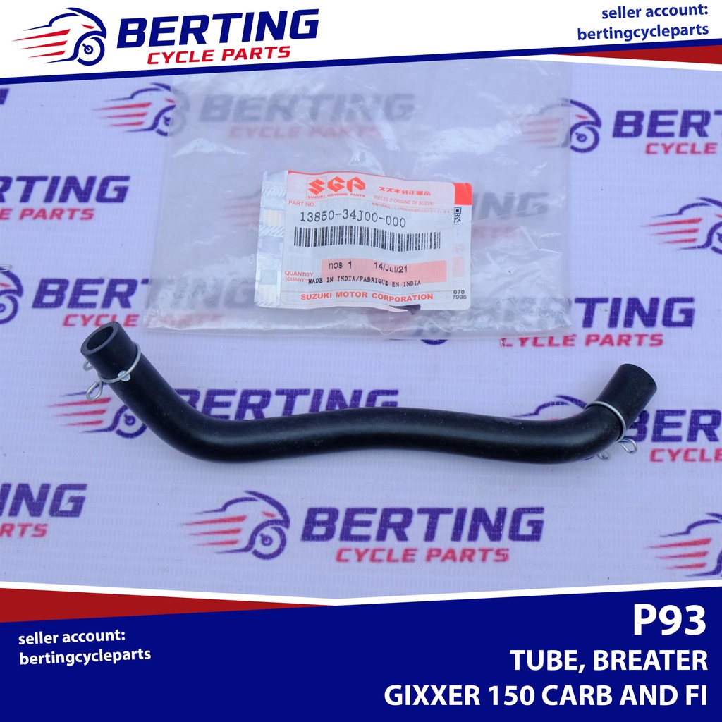 SGP BREATHER TUBE Suzuki Gixxer 150 Carb & FI Genuine 1385034J00000